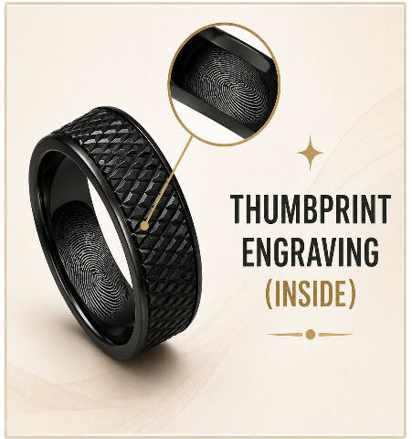 RING - Thumbprint - <strong><span style="color: #ff0000;">INSIDE</span></strong>